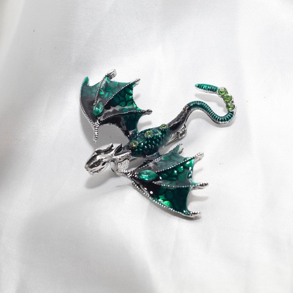 ✨Betsey Johnson Draco Dragon Brooch - Picture 2 of 7